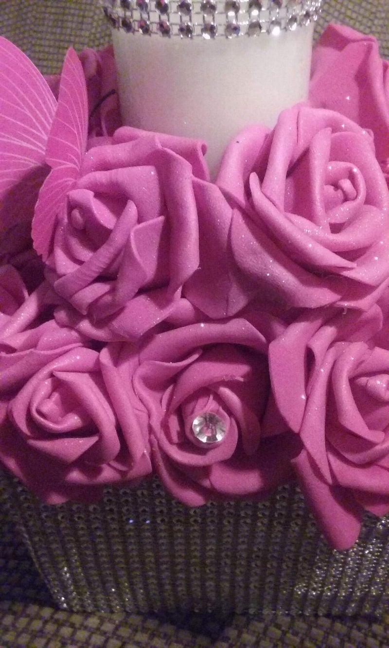 Lightingsky 3 x 1.6 x 3 inches 100pcs DIY Real Touch 3D Artificial Foam Rose Head Without Stem for Wedding Party Home Decoration (Rose) - Image 5